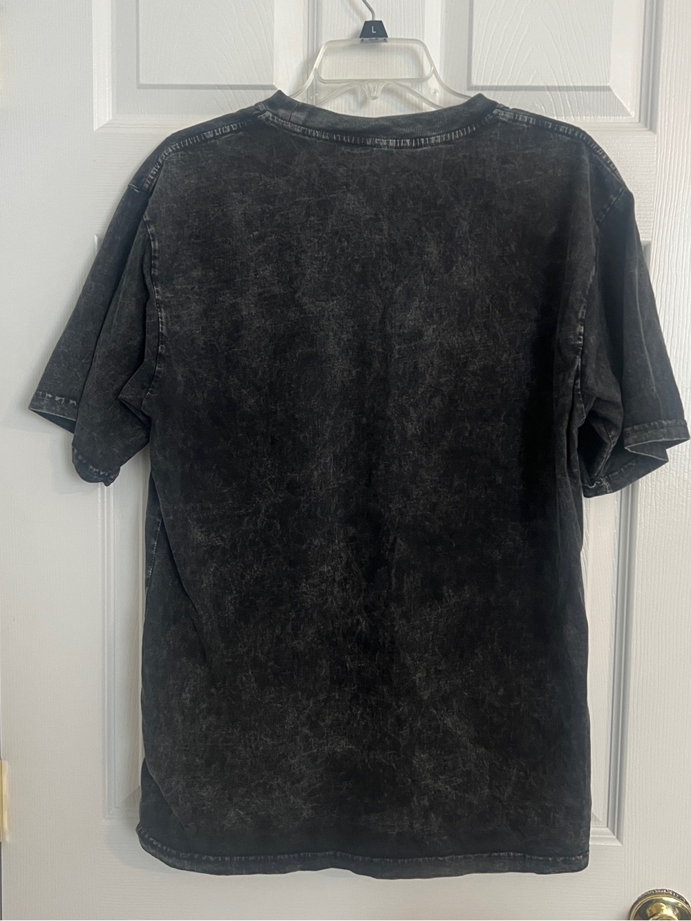 Acid Wash Black Graphic Tee Mineral Wash Oversized Men M Degrey Madmonks - Picture 5 of 7